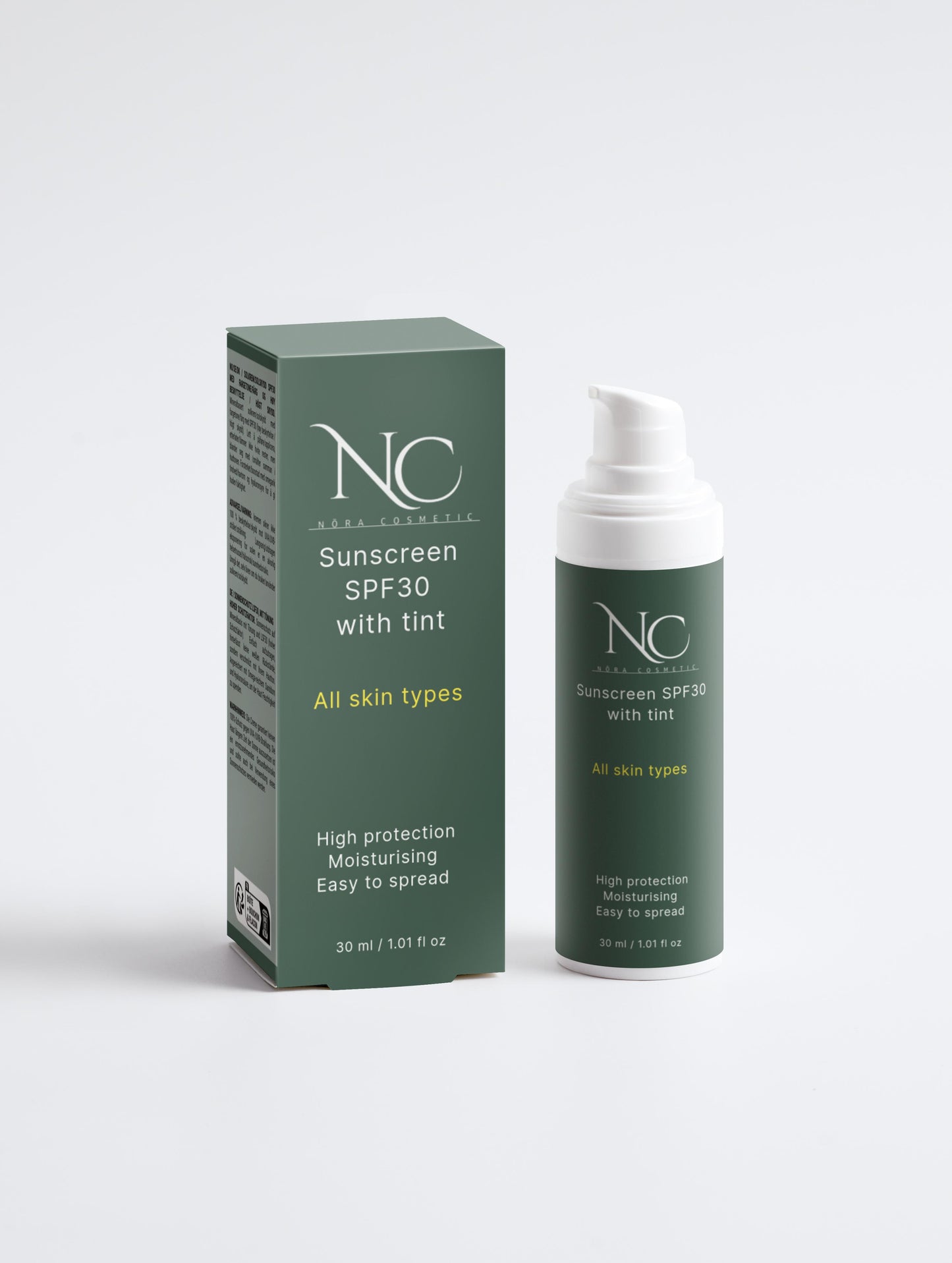 Sunscreen SPF30, with tint